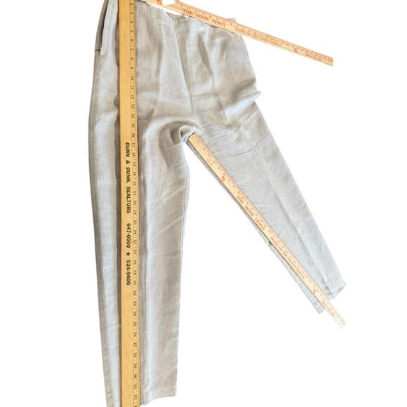 "EMANUEL UNGARO" 2 Pc. 100% Linen Pant Suit SZ 14 VTG  Quiet Luxury Elegant - Picture 15 of 16